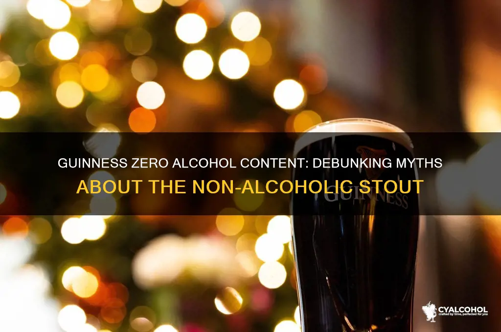 is there alcohol in guinness zero