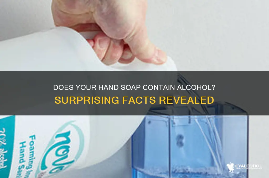 is there alcohol in hand soap