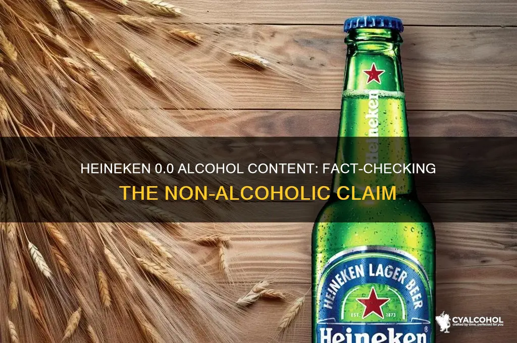 is there alcohol in heineken 0