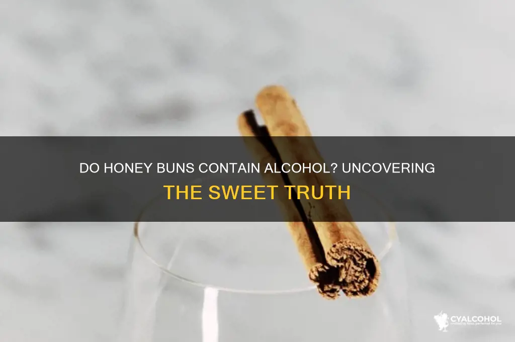 is there alcohol in honey buns