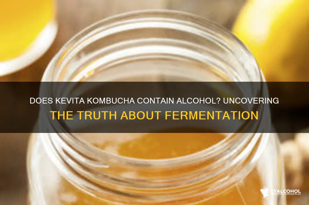 is there alcohol in kevita kombucha