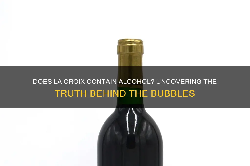 is there alcohol in la croix