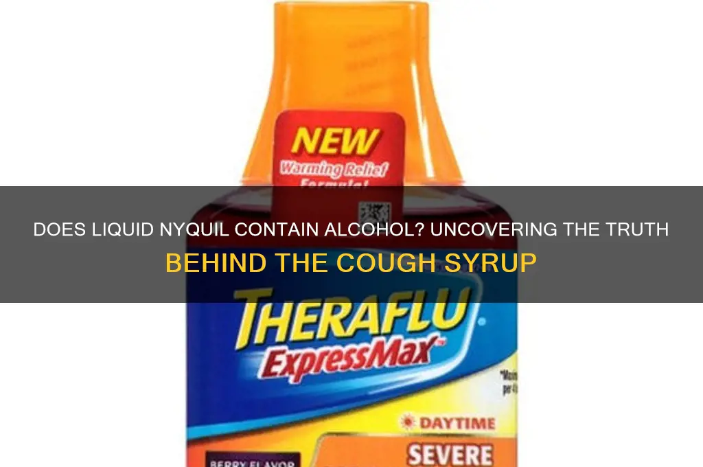 is there alcohol in liquid nyquil