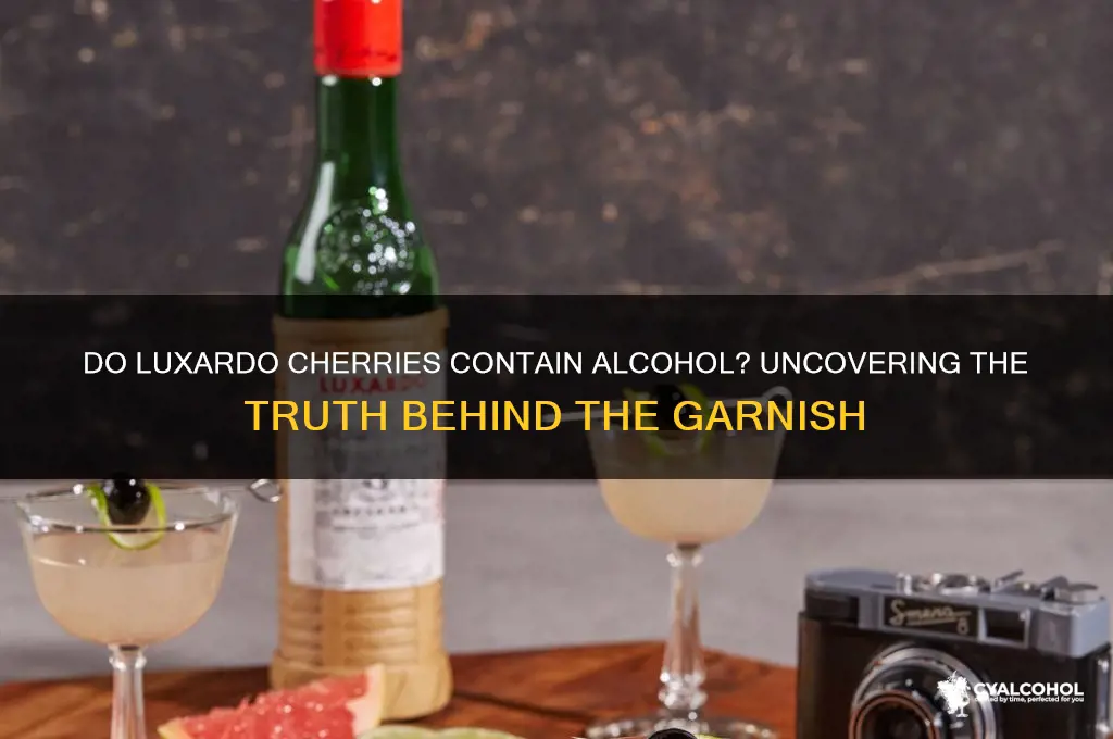 is there alcohol in luxardo cherries