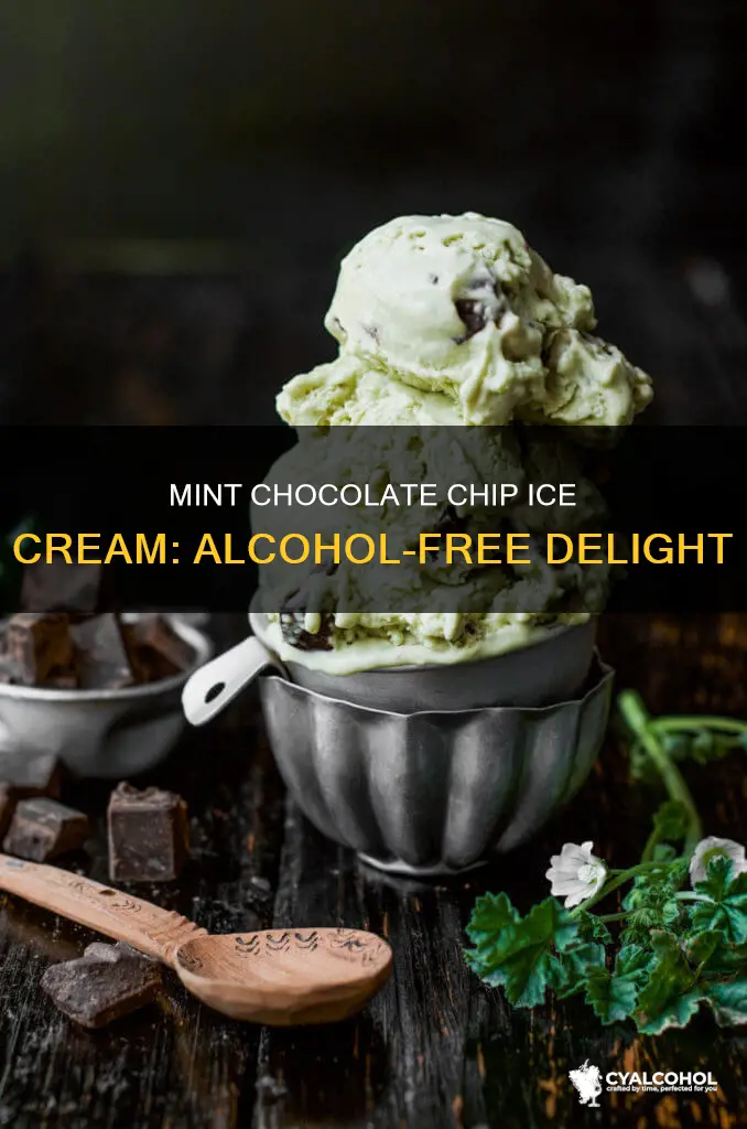 is there alcohol in mint chocolate chip ice cream