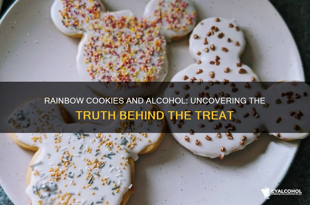 is there alcohol in rainbow cookies