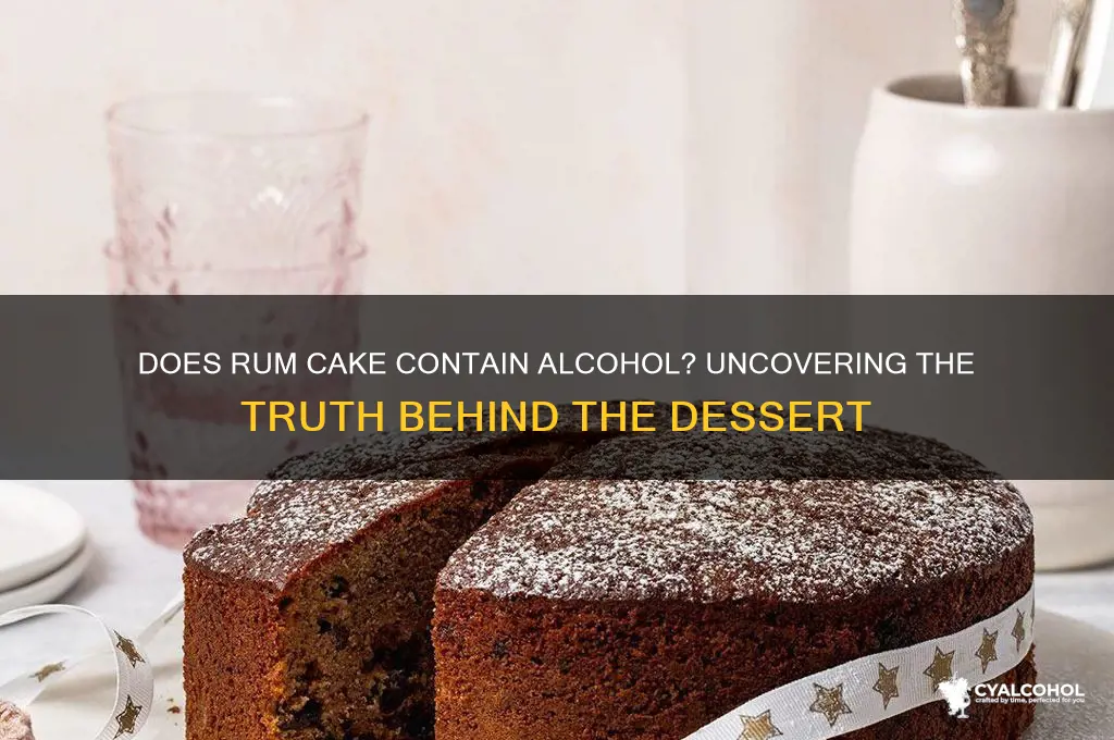 is there alcohol in rum cake