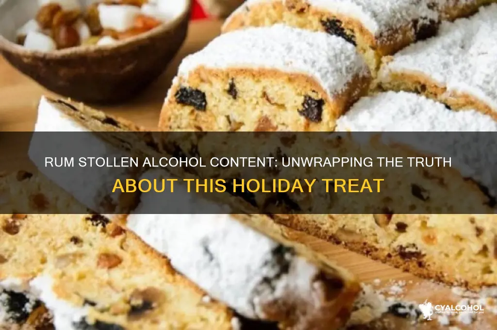 is there alcohol in rum stollen