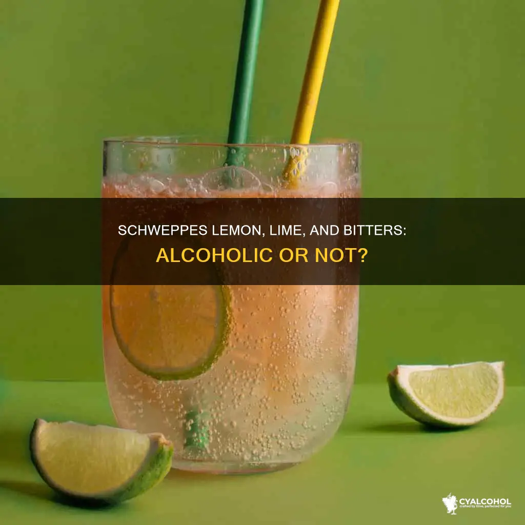 is there alcohol in schweppes lemon lime and bitters