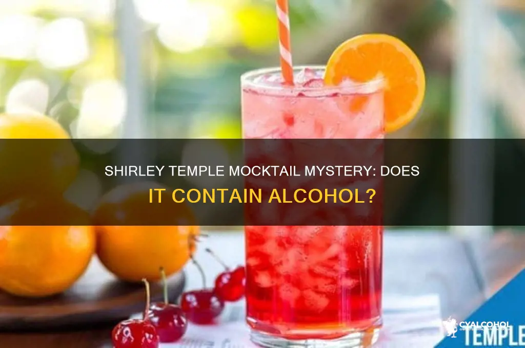 is there alcohol in shirley temple