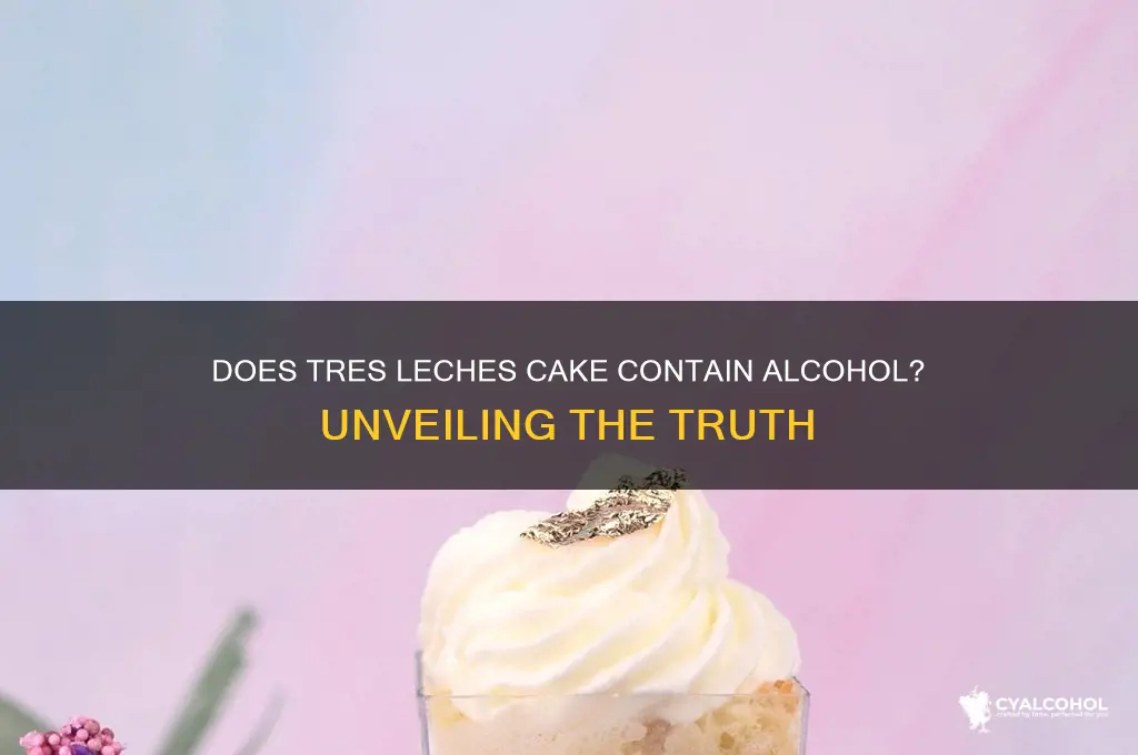 is there alcohol in tres leches