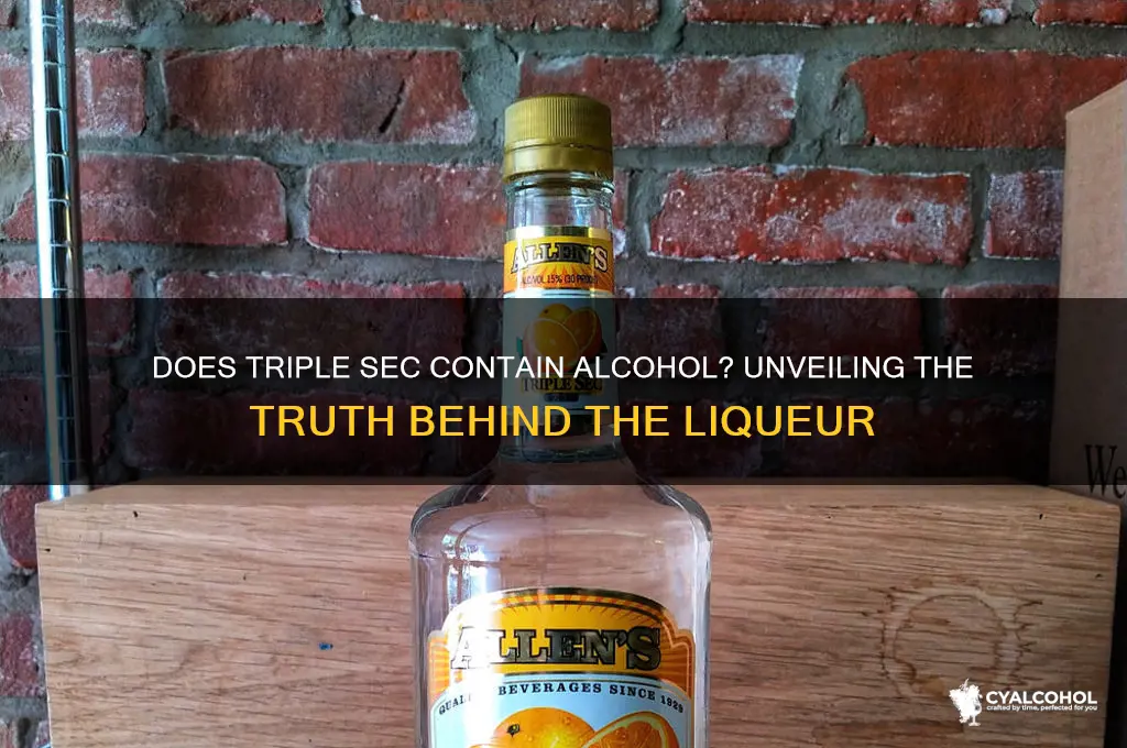is there alcohol in tripel sec