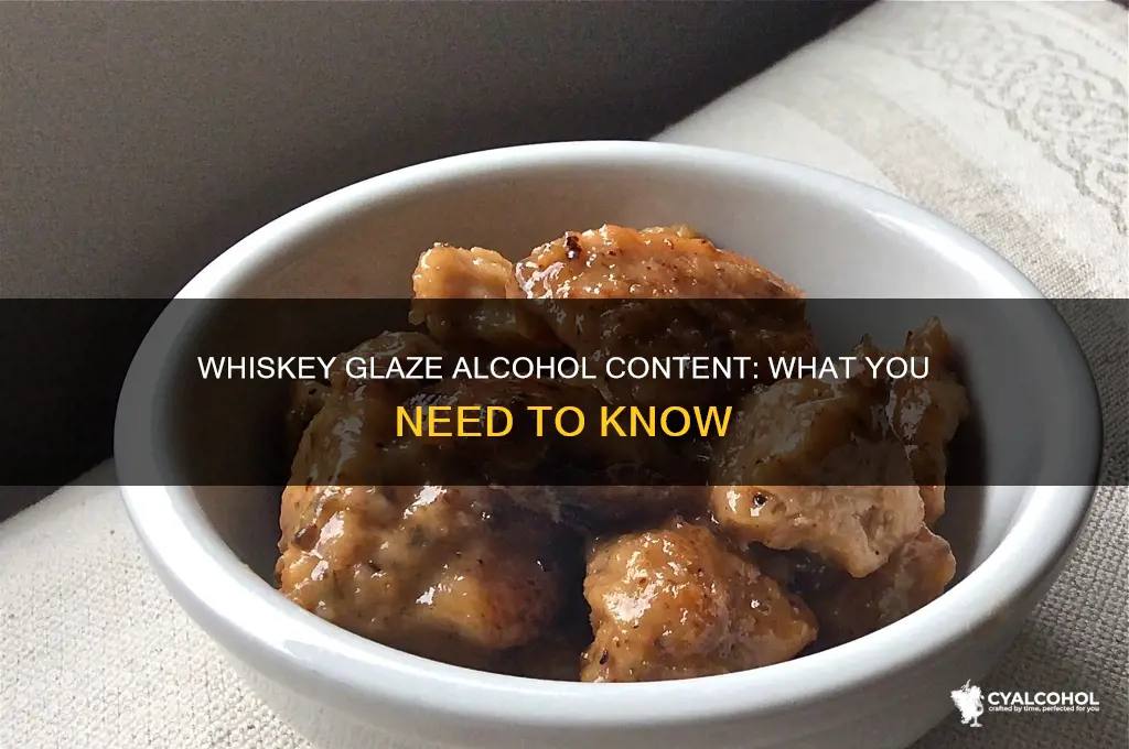is there alcohol in whiskey glaze