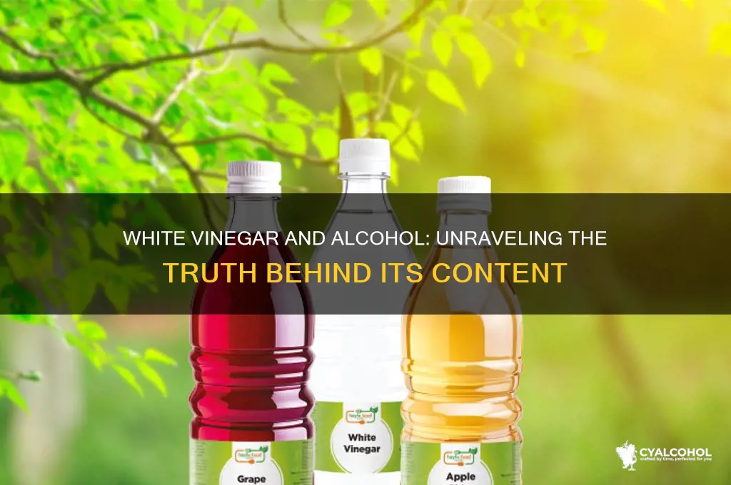 is there alcohol in white vinegar