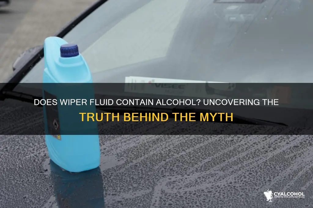 is there alcohol in wiper fluid