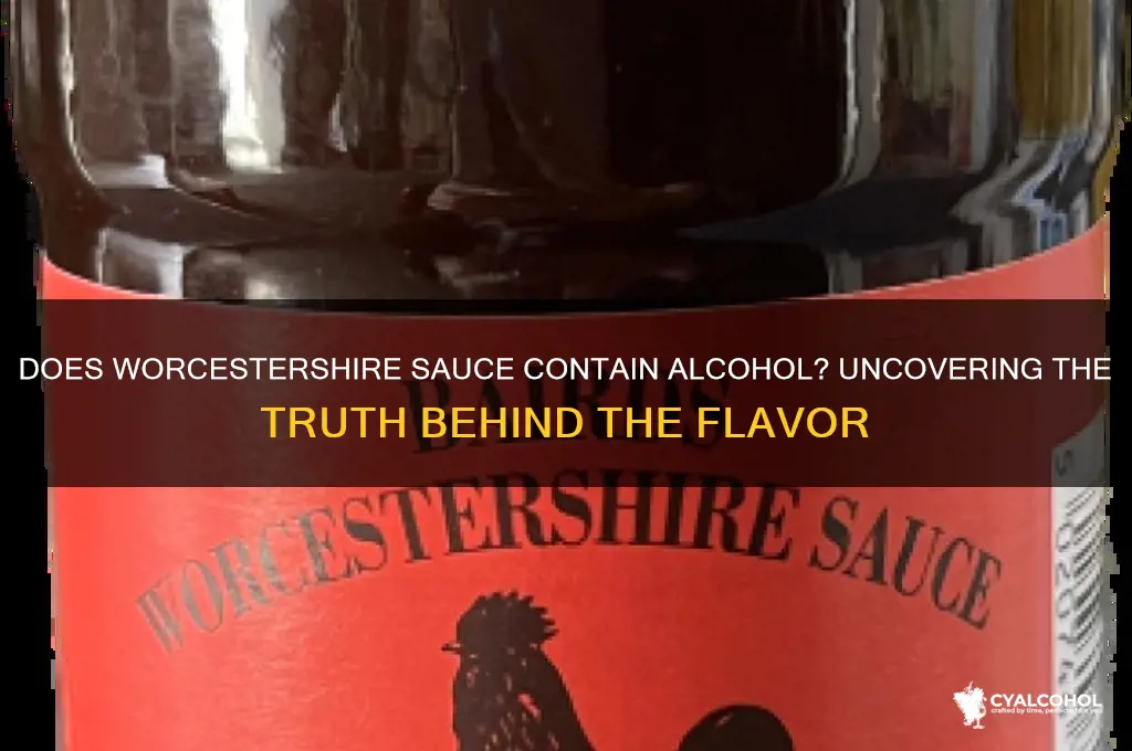 is there alcohol in worcestershire sauce
