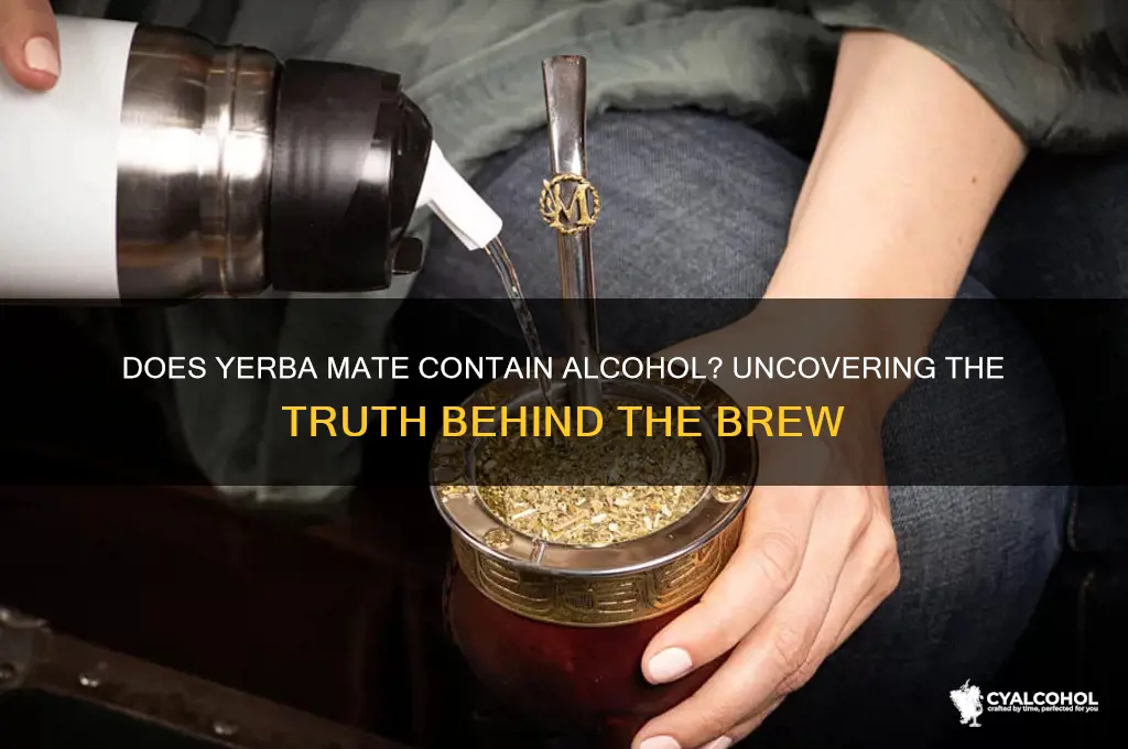 is there alcohol in yerba mate