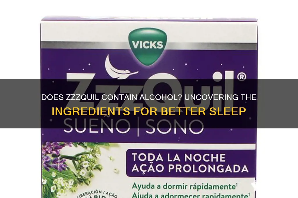 is there alcohol in zzzquil