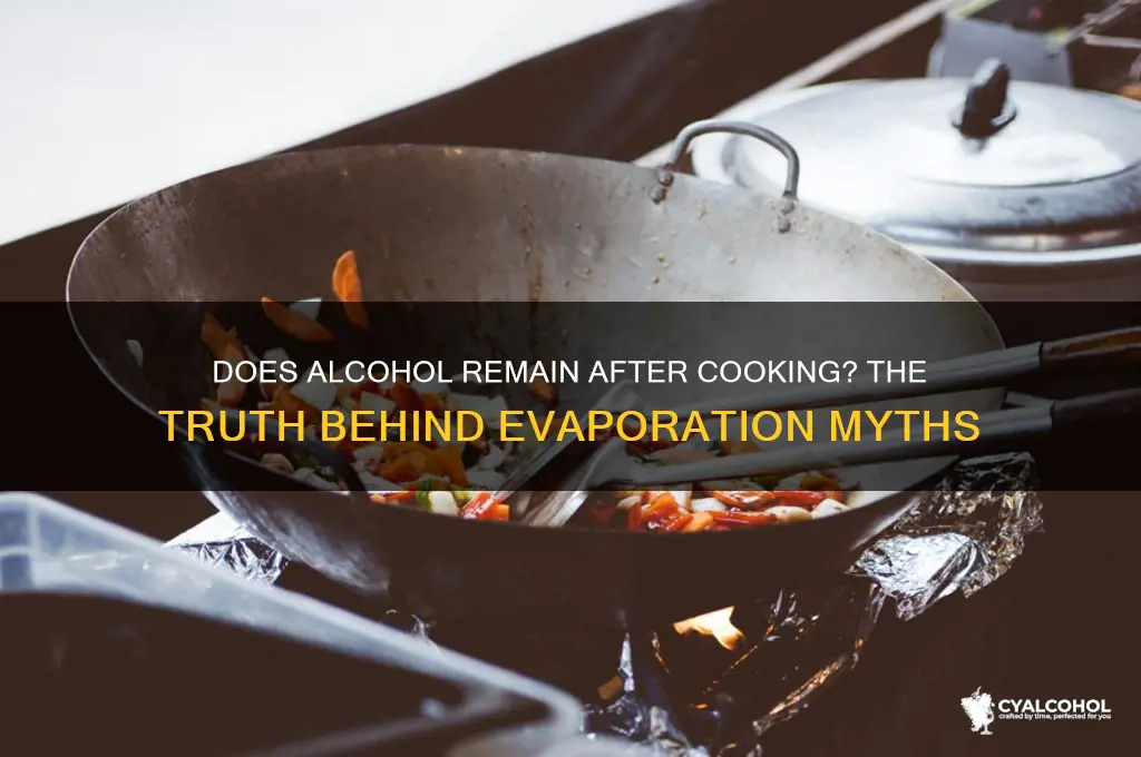 is there alcohol left after cooking