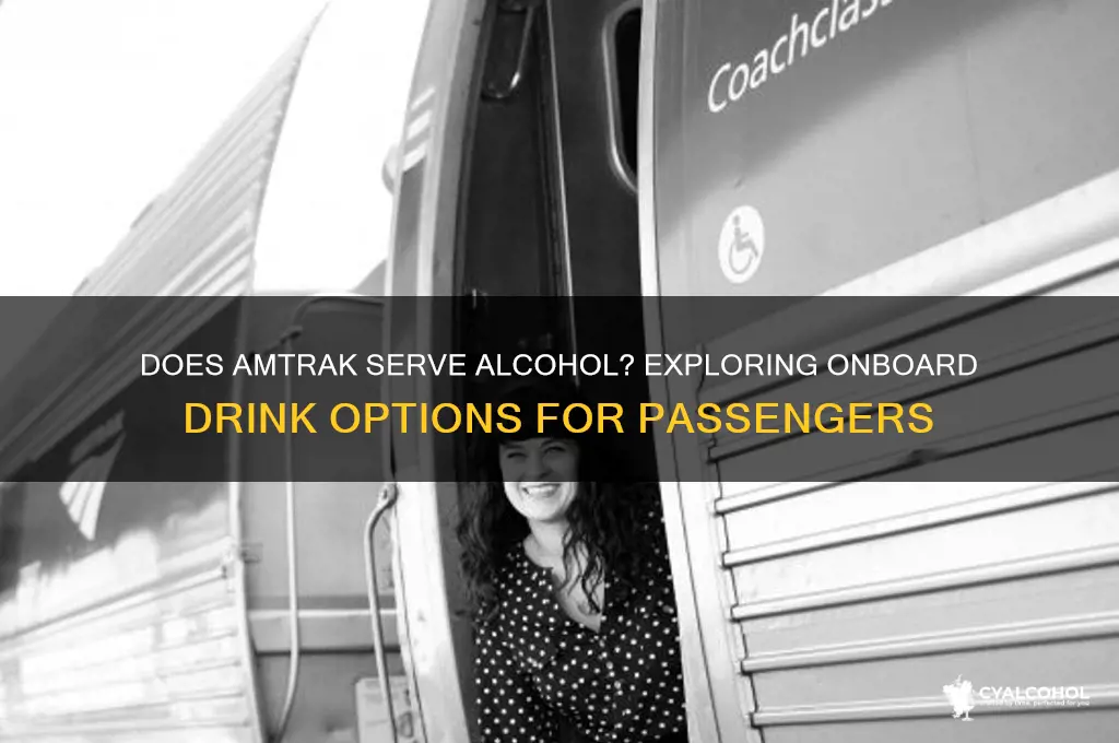 is there alcohol on amtrak trains