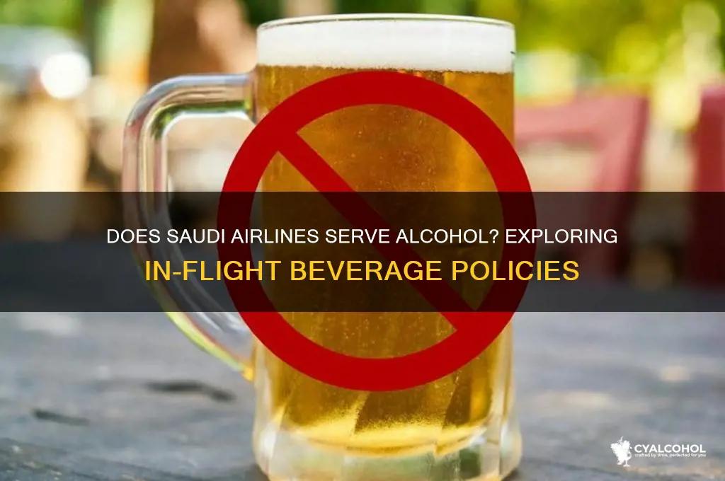 is there alcohol on saudi airlines