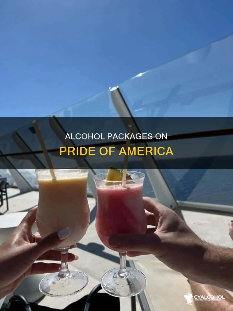 is there an alcoholic package on the pride of america