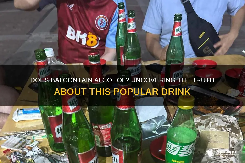 is there any alcohol in bai