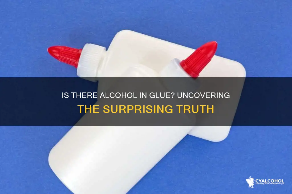 is there any alcohol in glue