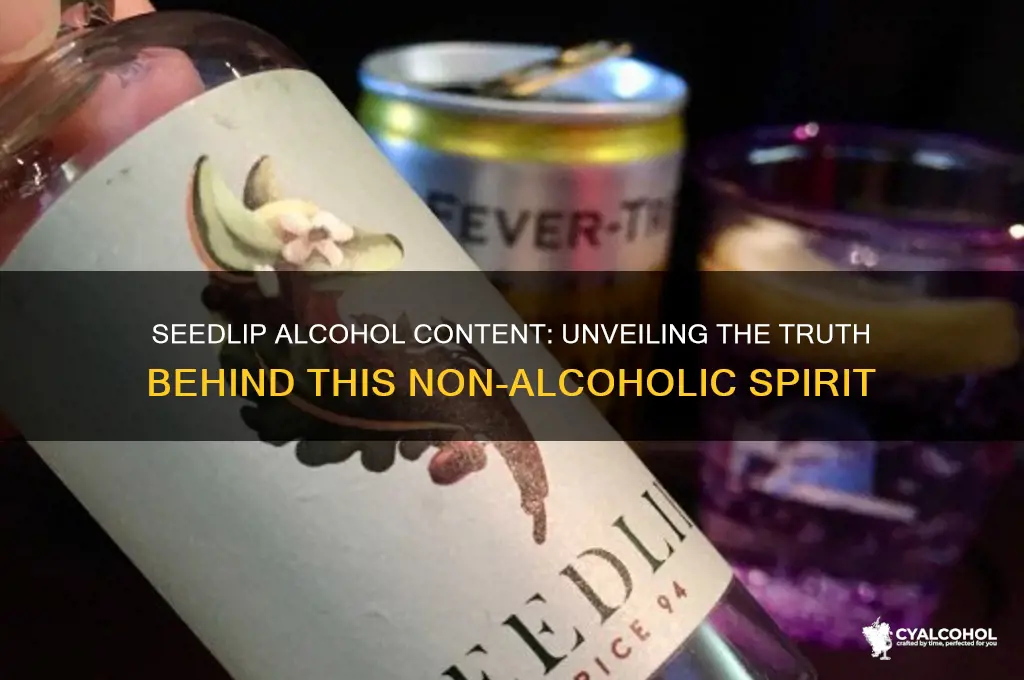 is there any alcohol in seedlip