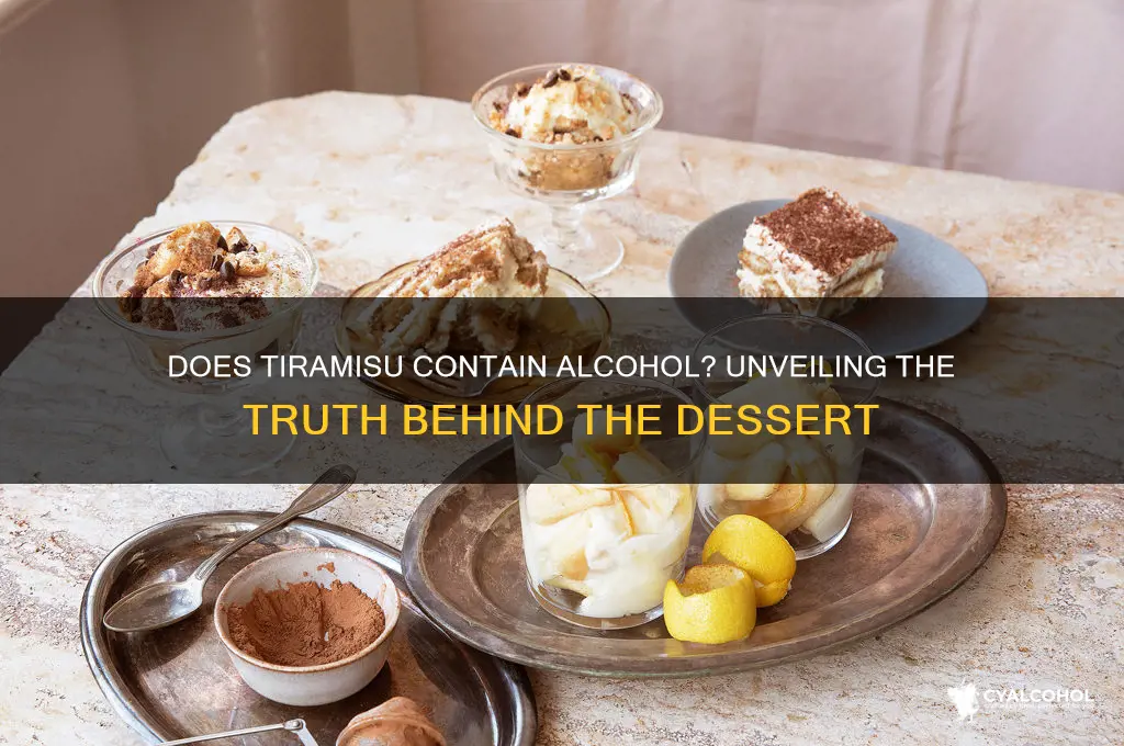 is there any alcohol in tiramisu