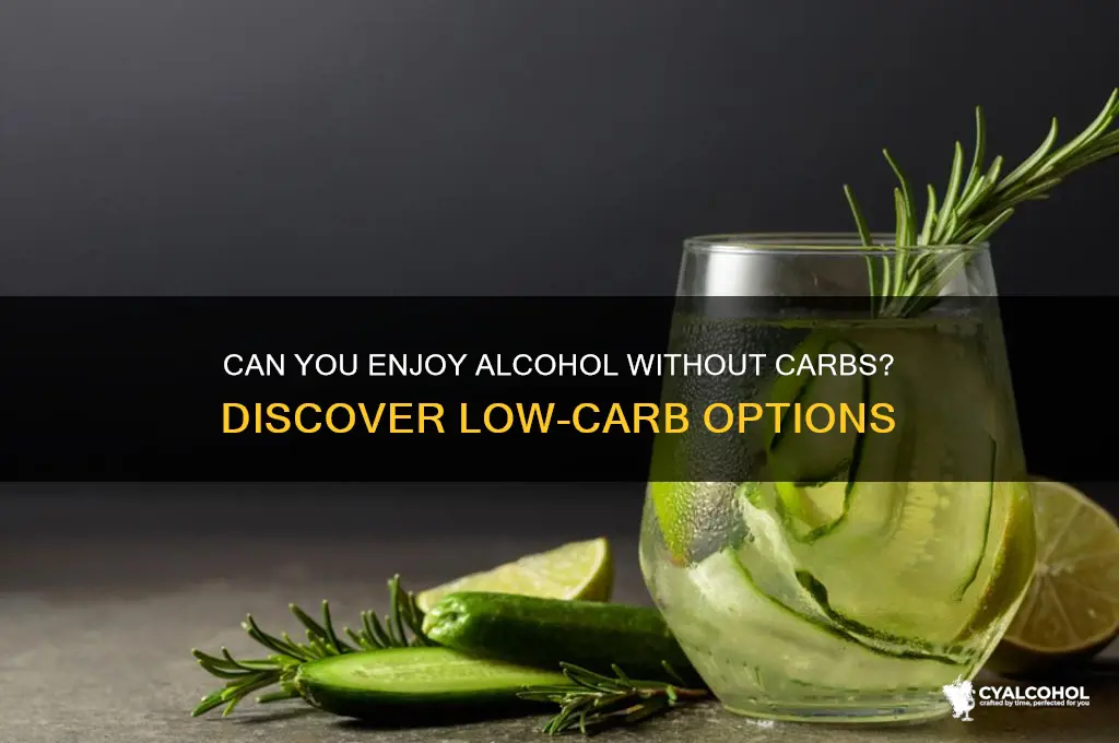is there any alcohol without carbs