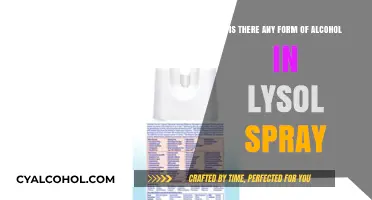 Lysol Spray: Alcohol Content and Safety Concerns