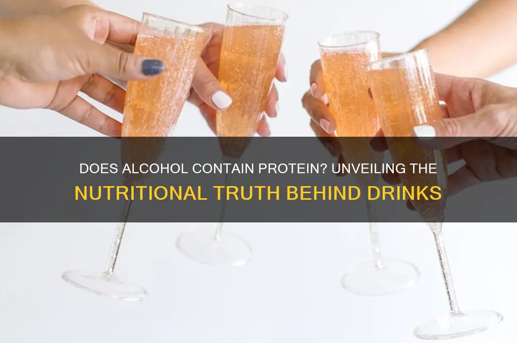 is there any protein in alcohol