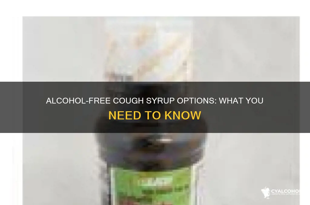 is there cough syrup without alcohol