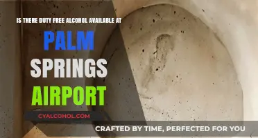 Duty-Free Alcohol Availability at Palm Springs Airport