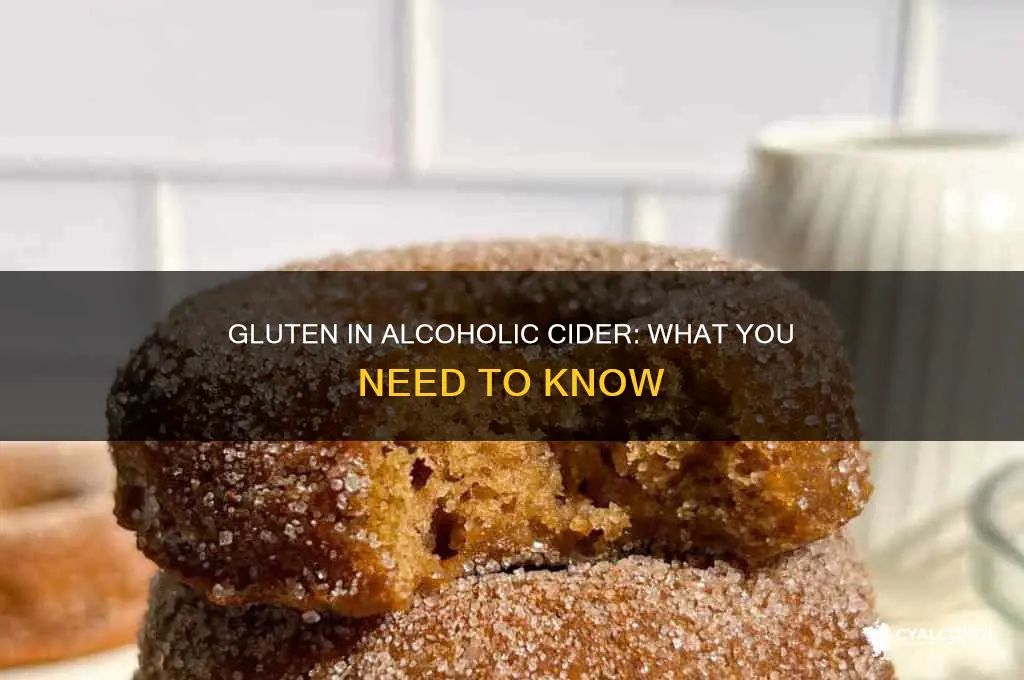 is there gluten in alcoholic cider