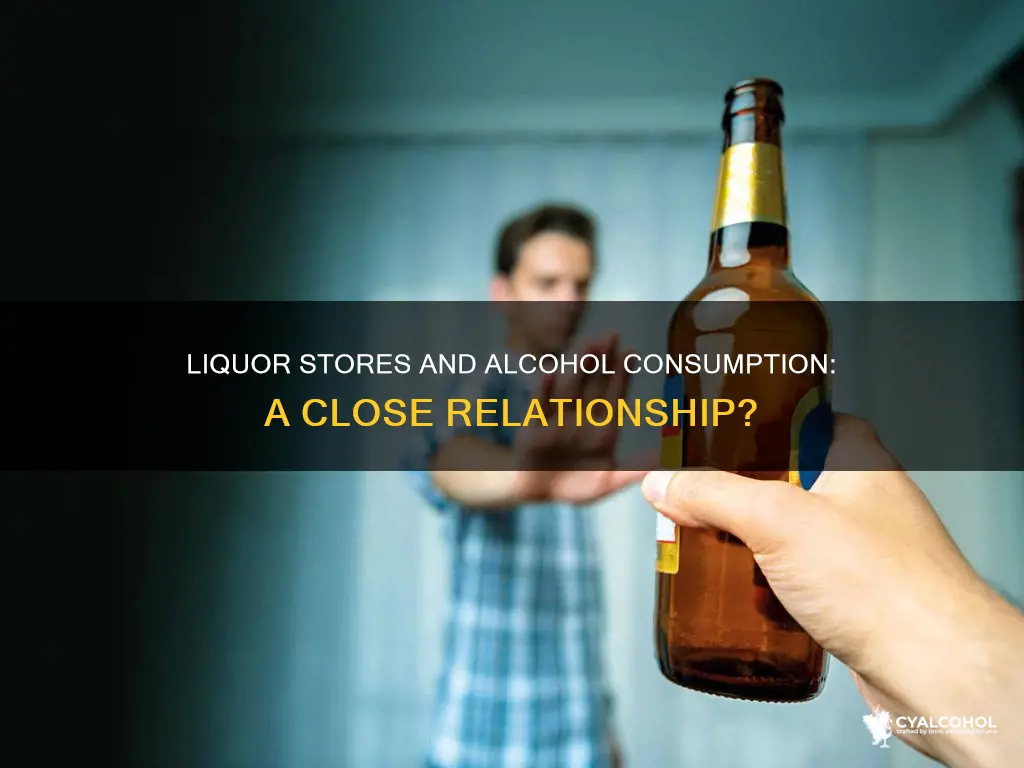 is there more alcohol consumption next to liquor stores
