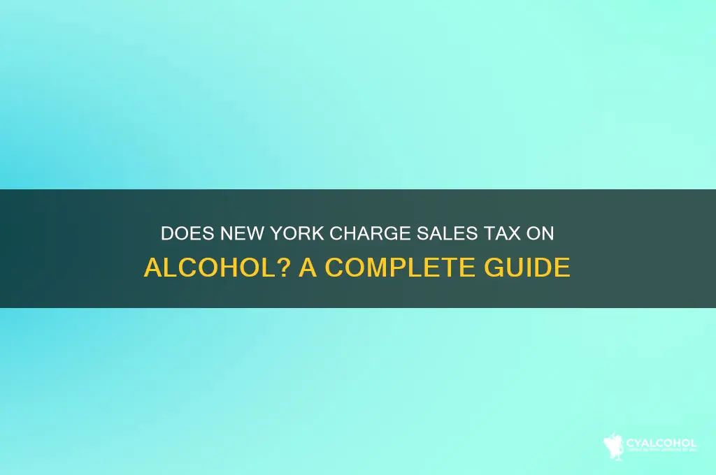 is there sales tax on alcohol in ny