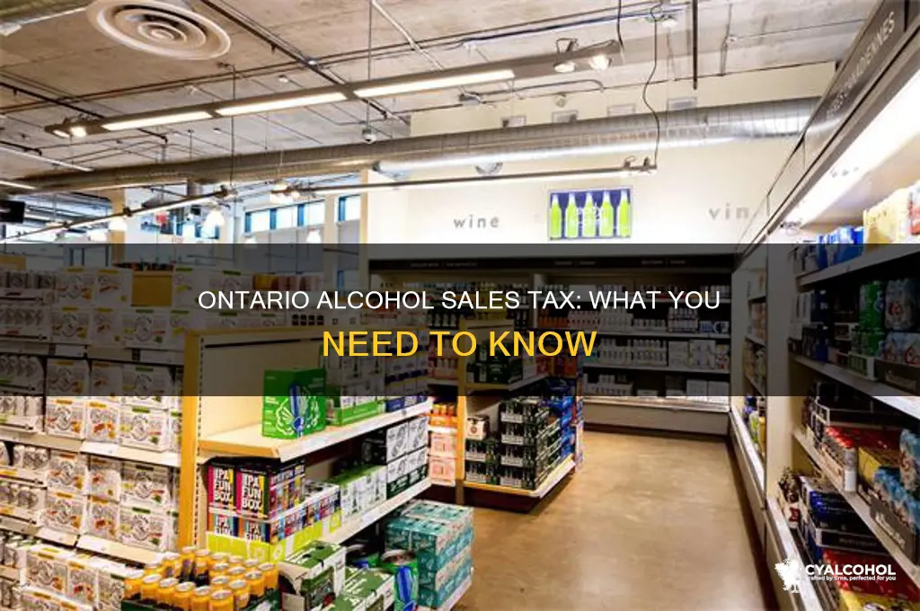 is there sales tax on alcohol in ontario