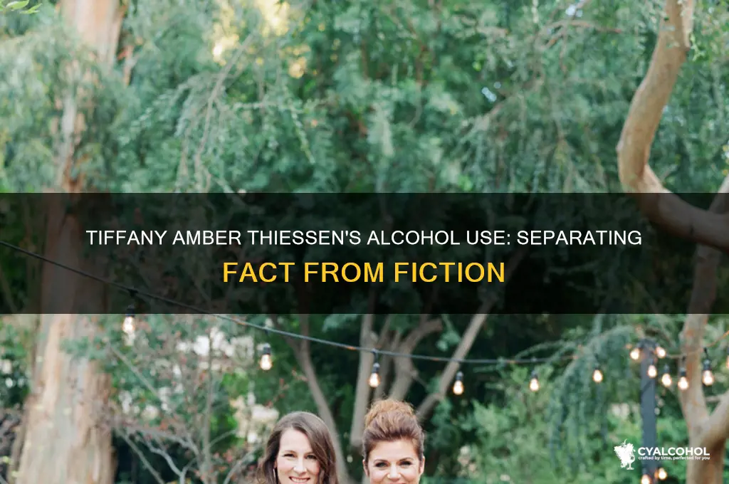 is tiffany amber thiessen an alcoholic