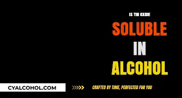 Tin Oxide Solubility in Alcohol: Exploring Its Chemical Behavior