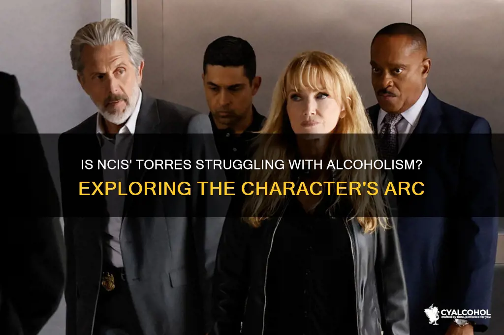 is torres an alcoholic on ncis