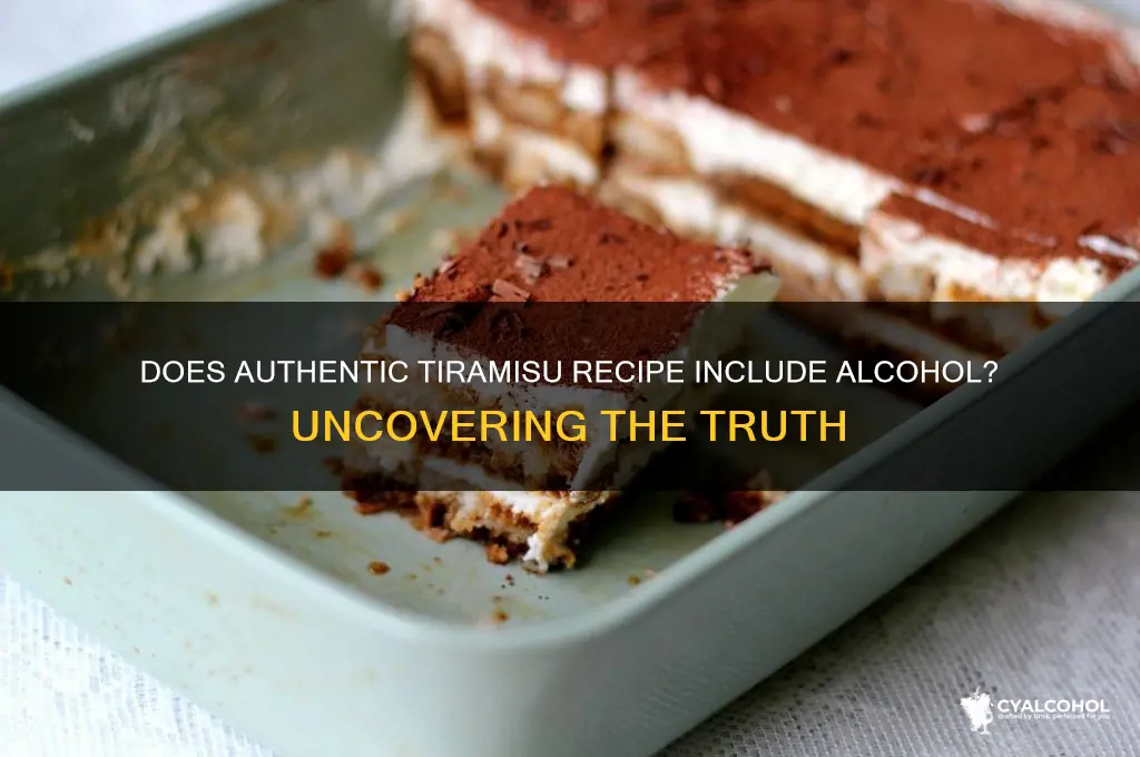 is traditional tiramisu made with alcohol