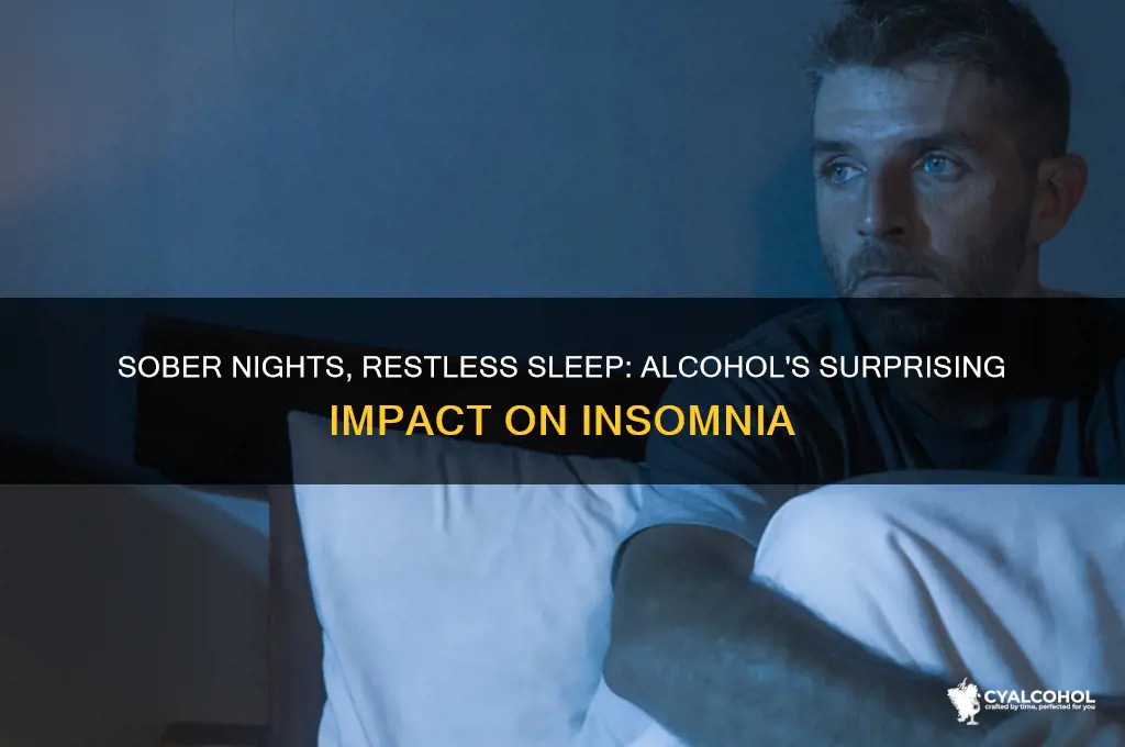 is trouble sleeping a result of no alcohol