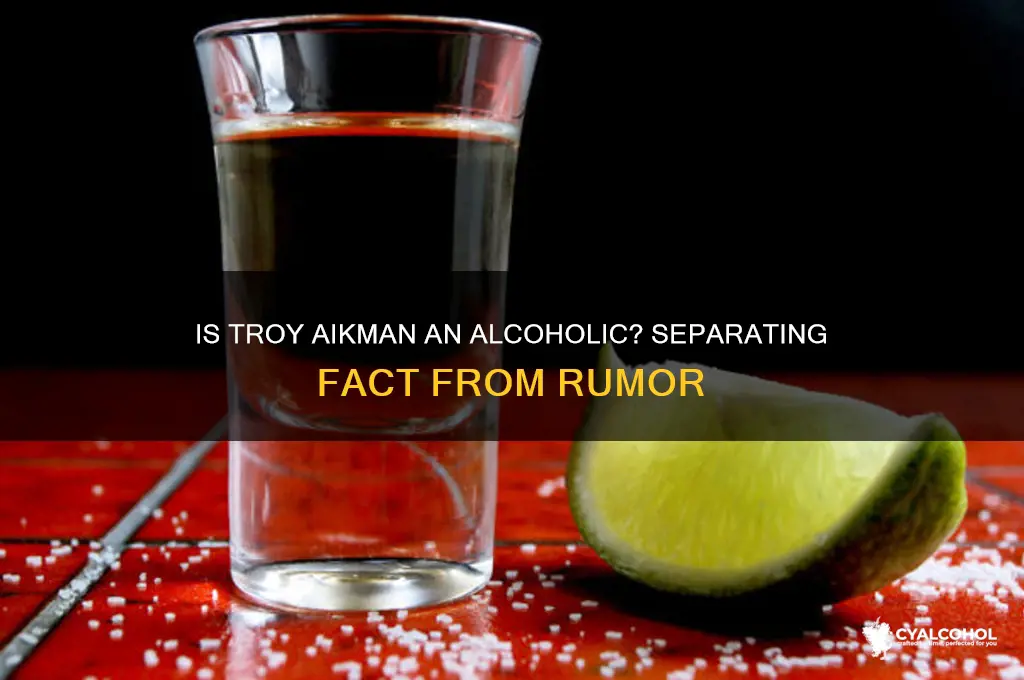 is troy aikman an alcoholic