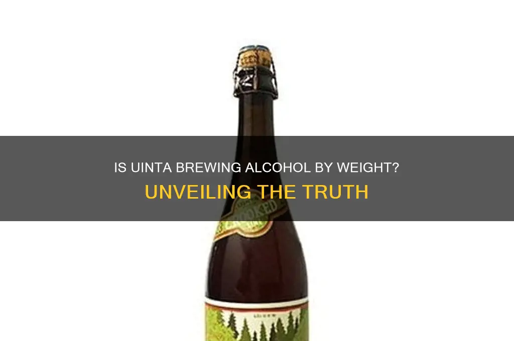 is uinta brewing alcohol by weight