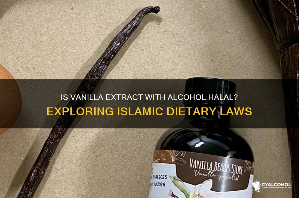 is vanilla extract with alcohol halal