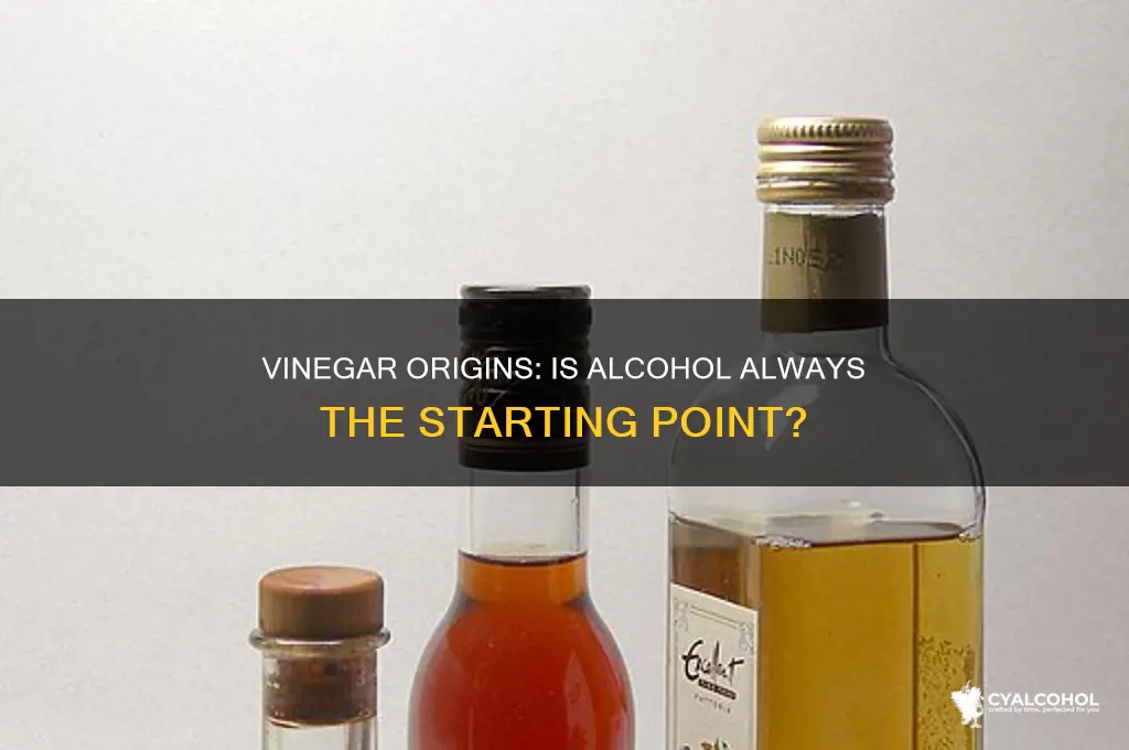 is vinegar always made from alcohol