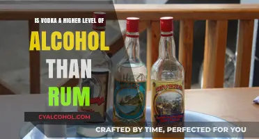 Hard Liquor Showdown: Vodka vs. Rum