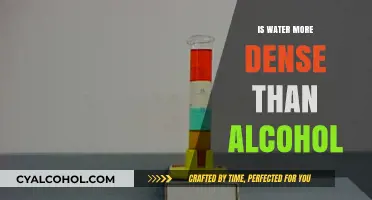 Water vs. Alcohol: Unraveling the Density Mystery in Liquids